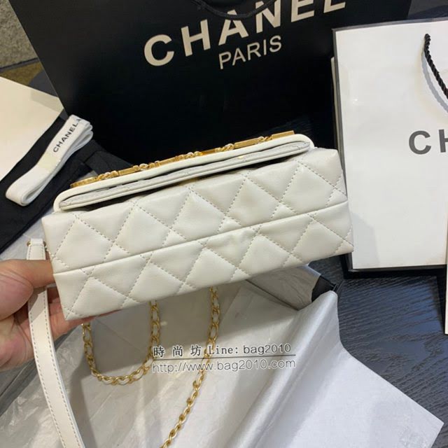 Chanel女包 香奈兒專櫃春夏爆款單肩斜挎字母包 Chanel牛皮口蓋包 AS1490  djc4347